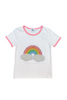 Lola And The Boys - Rainbow Pearl Patch T-Shirt